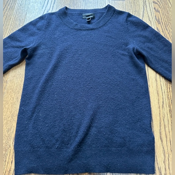 Jcrew Navy 3/4 sleeve cashmere sweater size XS - Picture 3 of 3